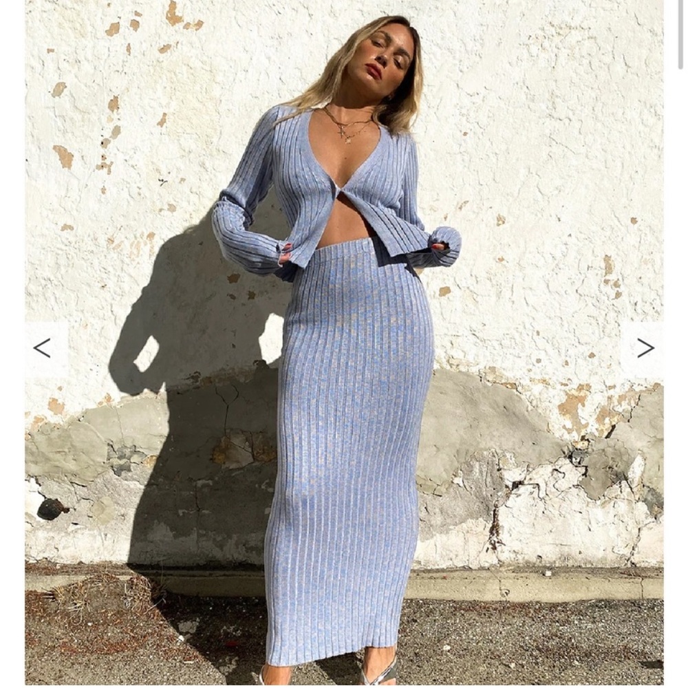 Afrm Sweater Skirt Set